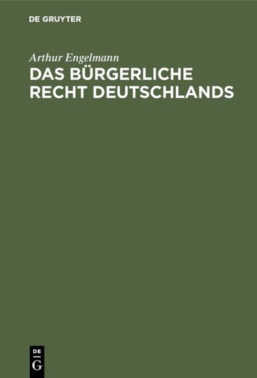 Produktbild: Das b&uuml;rgerliche Recht Deutschlands