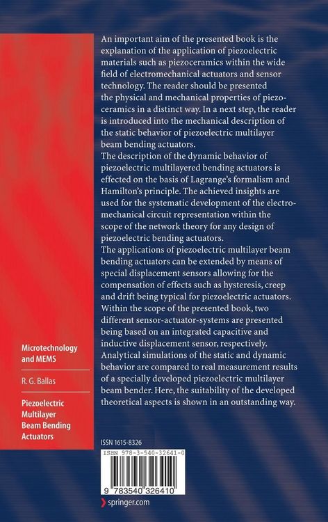 Produktbild: Piezoelectric Multilayer Beam Bending Actuators