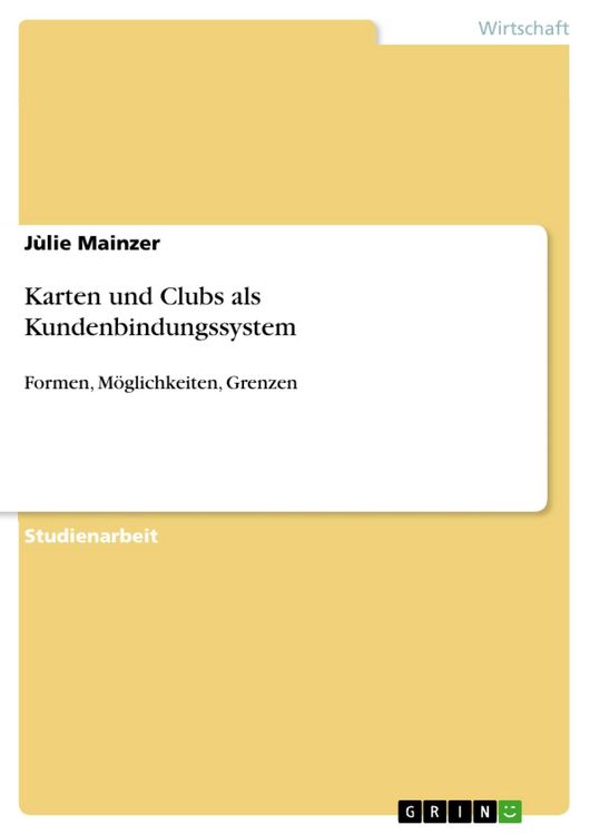 Produktbild: Karten und Clubs als Kundenbindungssystem