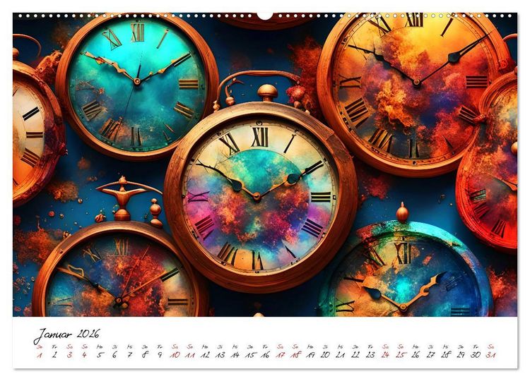 Produktbild: Abstrakte Zeitspr&uuml;nge (Wandkalender 2026 DIN A2 quer), CALVENDO Monatskalender