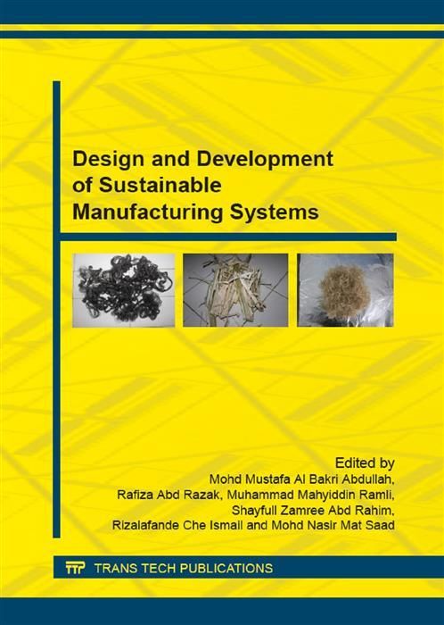 Produktbild: Design and Development of Sustainable Manufacturing Systems