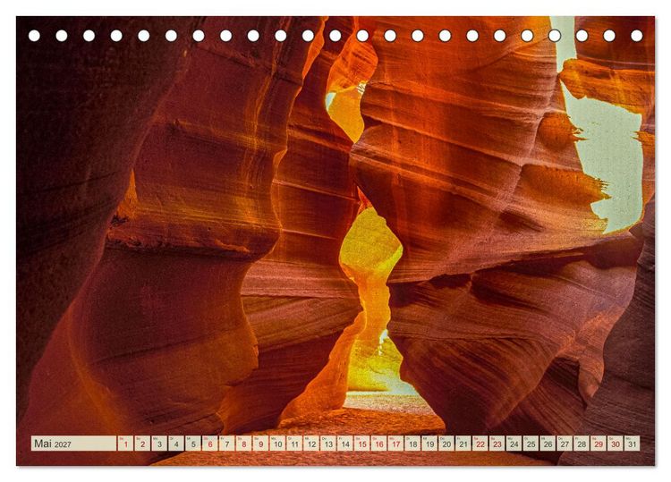 Produktbild: Unterwegs in ARIZONA (Tischkalender 2027 DIN A5 quer), CALVENDO Monatskalender