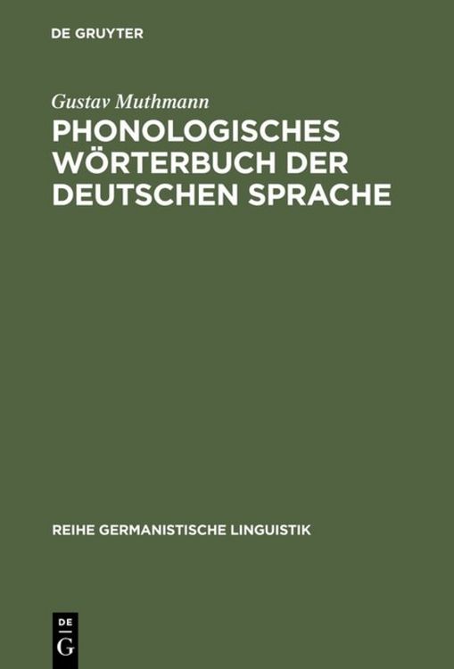Produktbild: Phonologisches W&ouml;rterbuch der deutschen Sprache