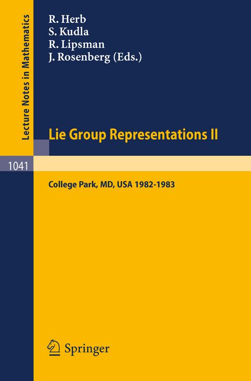 Produktbild: Lie Group Representations II