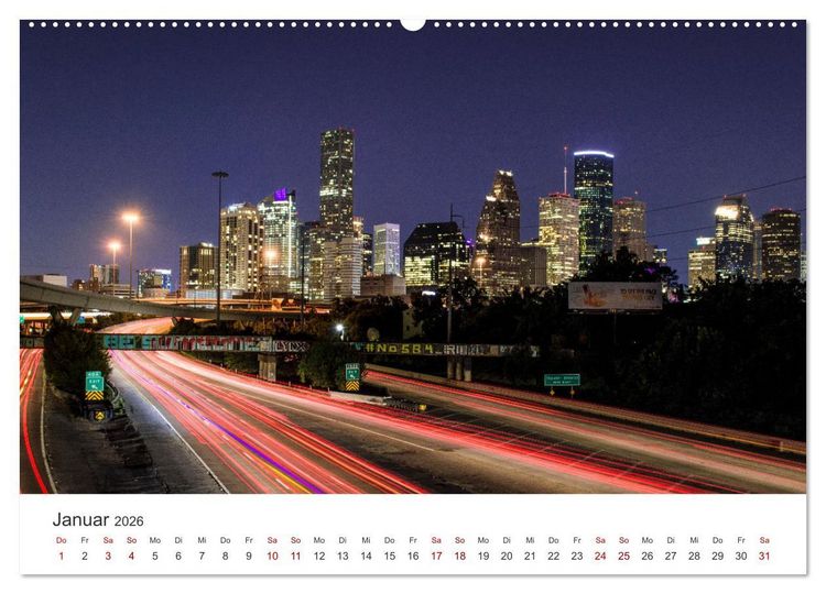 Produktbild: Houston - Space City (hochwertiger Premium Wandkalender 2026 DIN A2 quer), Kunstdruck in Hochglanz