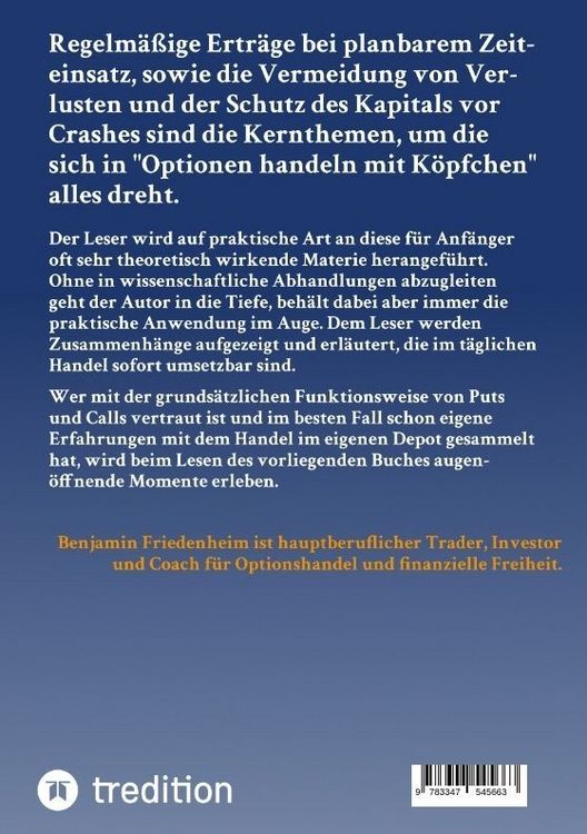 Produktbild: Optionen handeln mit K&ouml;pfchen - Profitable Tipps aus der Praxis f&uuml;r fortgeschrittene Optionstrader