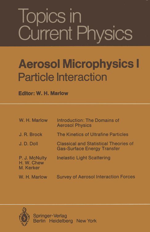 Produktbild: Aerosol Microphysics I