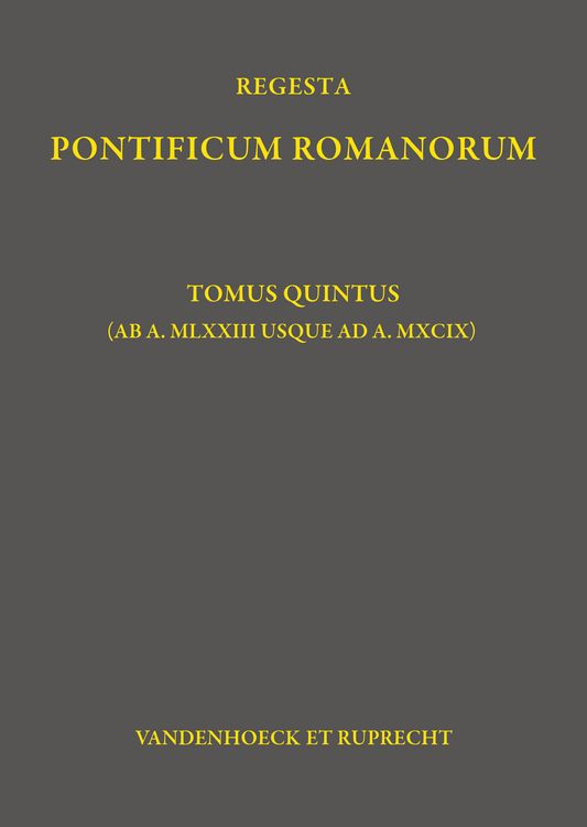 Produktbild: Regesta Pontificum Romanorum
