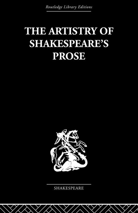 Produktbild: The Artistry of Shakespeare's Prose