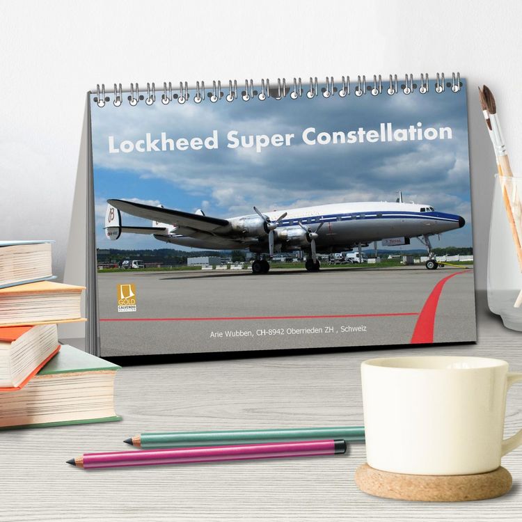 Produktbild: Lockheed Super Constellation HB-RSC (Tischkalender 2026 DIN A5 quer), CALVENDO Monatskalender