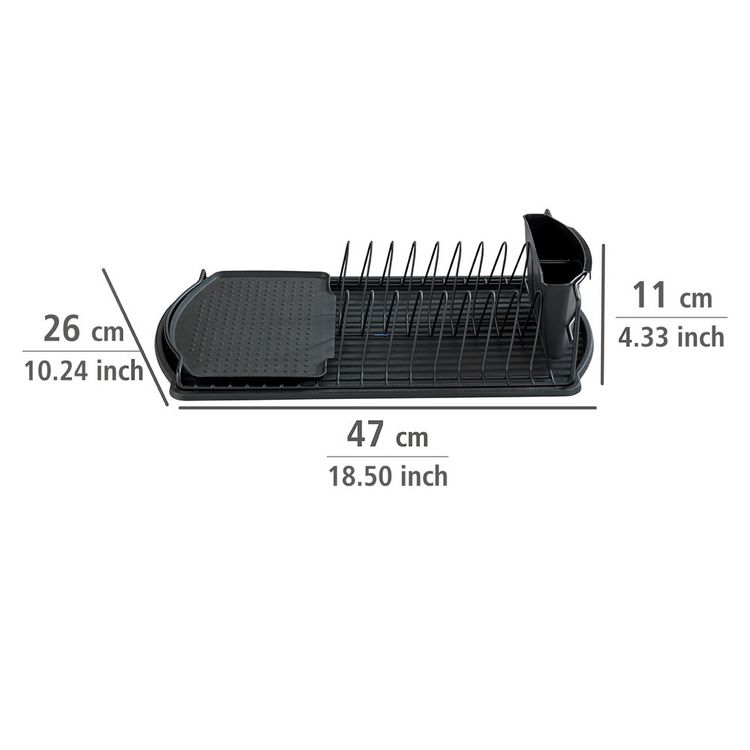 Produktbild: Geschirrabtropfer Mod. Basic Schwarz, f&uuml;r die Sp&uuml;le