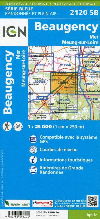 Produktbild: Beaugency.Mer.Meung-sur-Loire 1:25 000