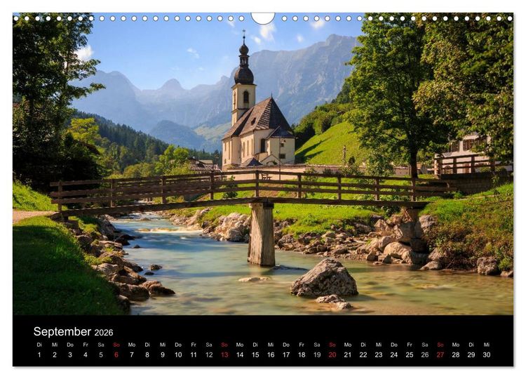 Produktbild: Berchtesgadener Land (Wandkalender 2026 DIN A3 quer), CALVENDO Monatskalender