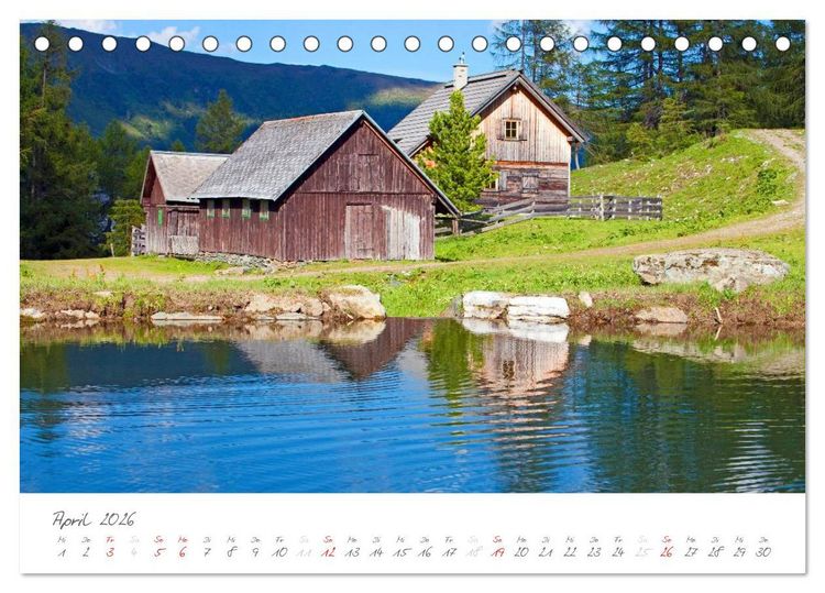 Produktbild: Einladung auf die Salzburger Almh&uuml;tten (Tischkalender 2026 DIN A5 quer), CALVENDO Monatskalender