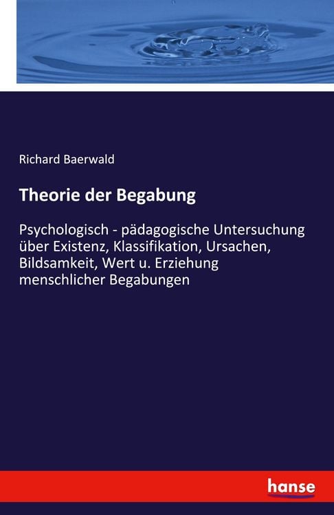 Produktbild: Theorie der Begabung
