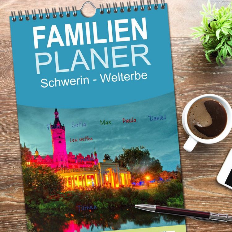 Produktbild: Familienplaner 2026 - Schwerin - Welterbe mit 5 Spalten (Wandkalender, 21 x 45 cm) CALVENDO
