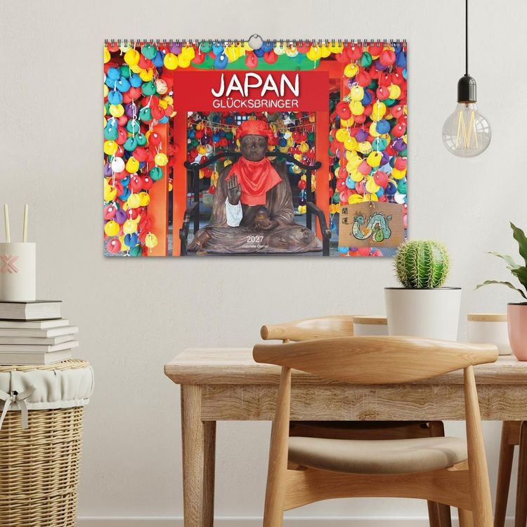 Produktbild: Japan Gl&uuml;cksbringer (Wandkalender 2027 DIN A3 quer), CALVENDO Monatskalender