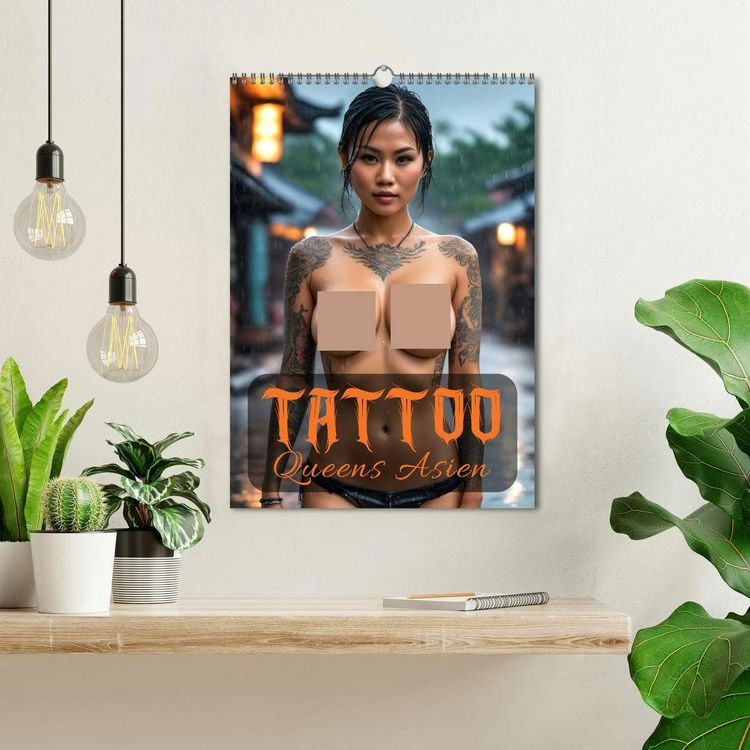 Produktbild: Tattoo Queens Asien (Wandkalender 2026 DIN A3 hoch), CALVENDO Monatskalender