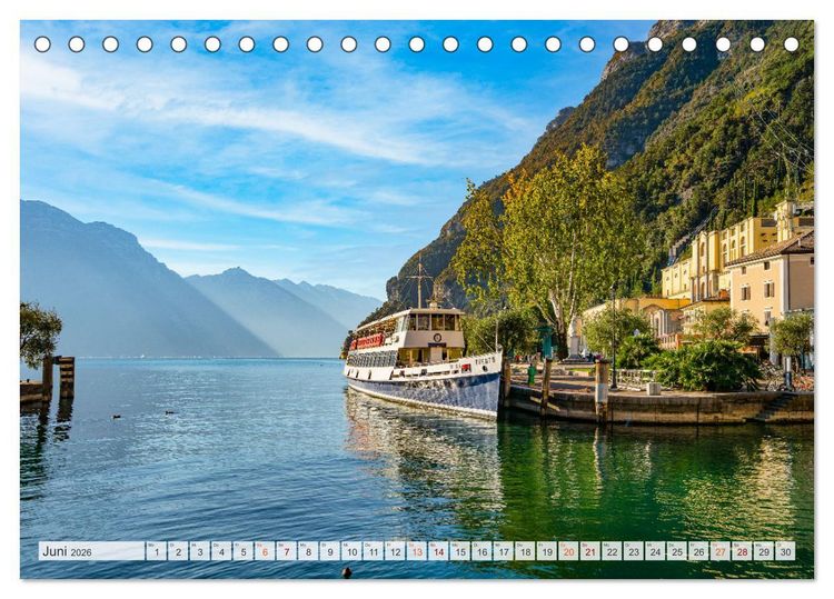 Produktbild: Riva del Garda Impressionen vom Gardasee (Tischkalender 2026 DIN A5 quer), CALVENDO Monatskalender