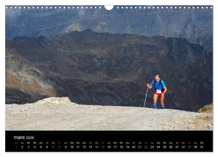 Produktbild: Trail Running De l'Envie &agrave; la Passion (Calendrier mural 2026 DIN A3 vertical), CALVENDO calendrier mensuel