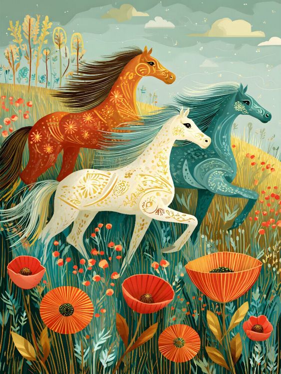 Produktbild: CALVENDO Puzzle Ein Motiv aus dem Kalender "Folk Art Seasons | 1000 Teile Lege-Gr&ouml;&szlig;e 64x48cm Foto-Puzzle f&uuml;r gl&uuml;ckliche Stunden