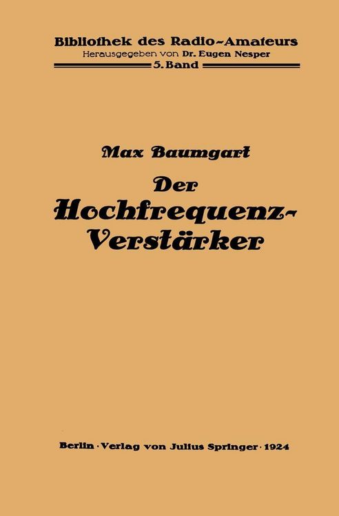 Produktbild: Der Hochfrequenz -Verst&auml;rker