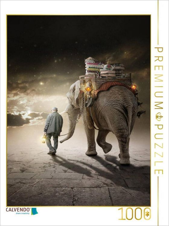 Produktbild: CALVENDO Puzzle Mit leichtem Gep&auml;ck | 1000 Teile Lege-Gr&ouml;&szlig;e 64x48cm Foto-Puzzle f&uuml;r gl&uuml;ckliche Stunden