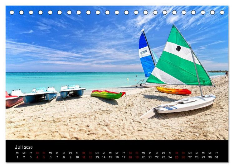 Produktbild: Kuba Varadero 2026 Leben im Paradies (Tischkalender 2026 DIN A5 quer), CALVENDO Monatskalender