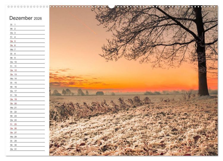 Produktbild: Worpswede - Natursch&ouml;nheiten im Teufelsmoor (Wandkalender 2026 DIN A2 quer), CALVENDO Monatskalender
