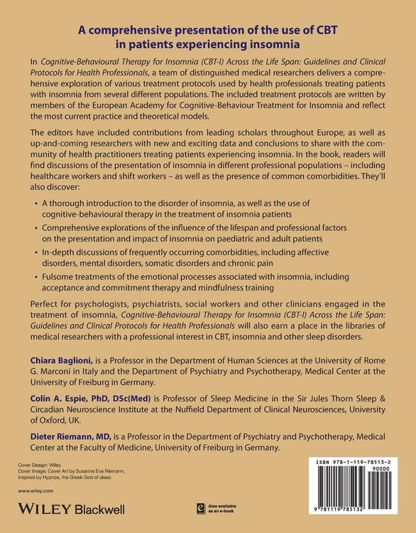 Produktbild: Cognitive-Behavioural Therapy for Insomnia (CBT-I) Across the Life Span