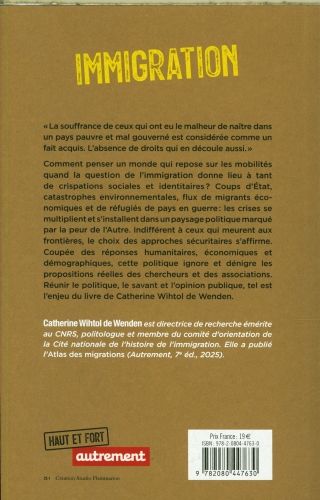 Produktbild: Immigration : indiff&eacute;rence, indignation, d&eacute;shumanisation