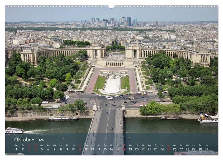 Produktbild: Paris (Wandkalender 2026 DIN A2 quer), CALVENDO Monatskalender