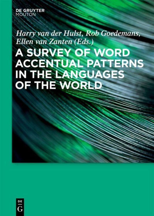 Produktbild: A Survey of Word Accentual Patterns in the Languages of the World