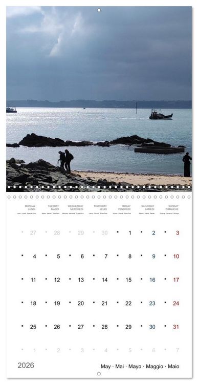 Produktbild: Les tr&eacute;sors de l'Armor (Calendrier mural carr&eacute; 2026 30x30 cm) Calendrier double avec une page pour vos prises de notes
