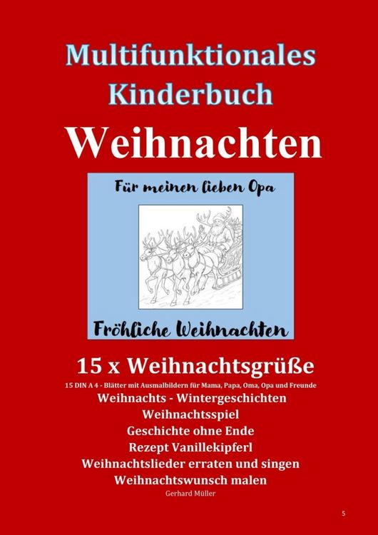 Produktbild: Multifunktionales Kinderbuch Weihnachten