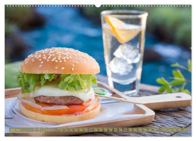 Produktbild: Unsere Burger Deluxe (Wandkalender 2026 DIN A2 quer), CALVENDO Monatskalender