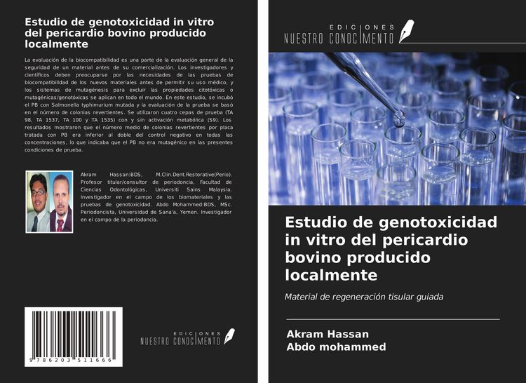 Produktbild: Estudio de genotoxicidad in vitro del pericardio bovino producido localmente
