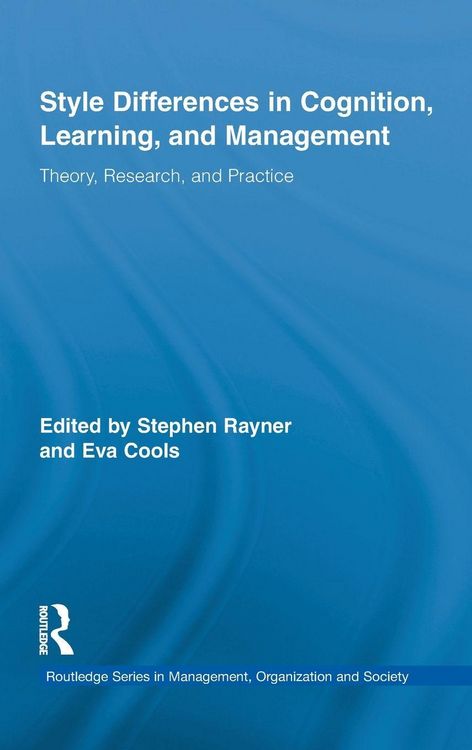 Produktbild: Style Differences in Cognition, Learning, and Management