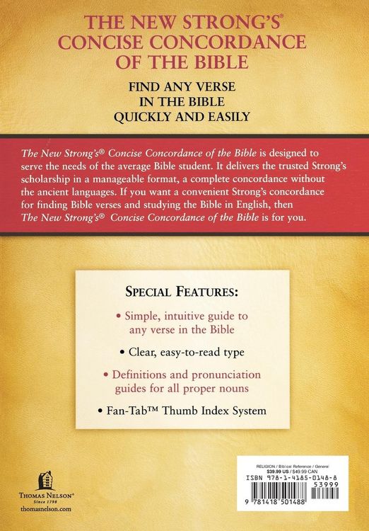 Produktbild: The New Strong's Concise Concordance of the Bible