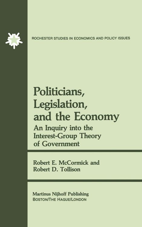 Produktbild: Politicians, Legislation, and the Economy