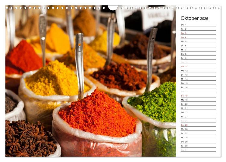 Produktbild: Farbenfrohes aus Indien (Wandkalender 2026 DIN A3 quer), CALVENDO Monatskalender