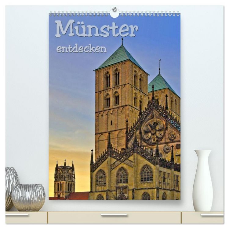 Produktbild: M&uuml;nster entdecken (hochwertiger Premium Wandkalender 2026 DIN A2 hoch), Kunstdruck in Hochglanz