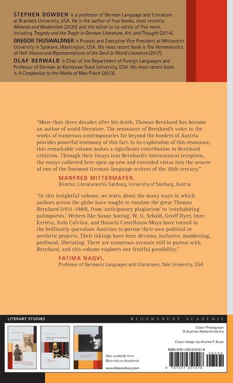 Produktbild: Thomas Bernhard's Afterlives