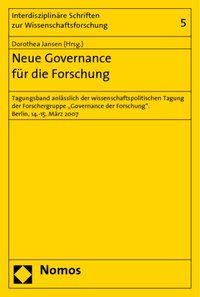 Produktbild: Neue Governance f&uuml;r die Forschung