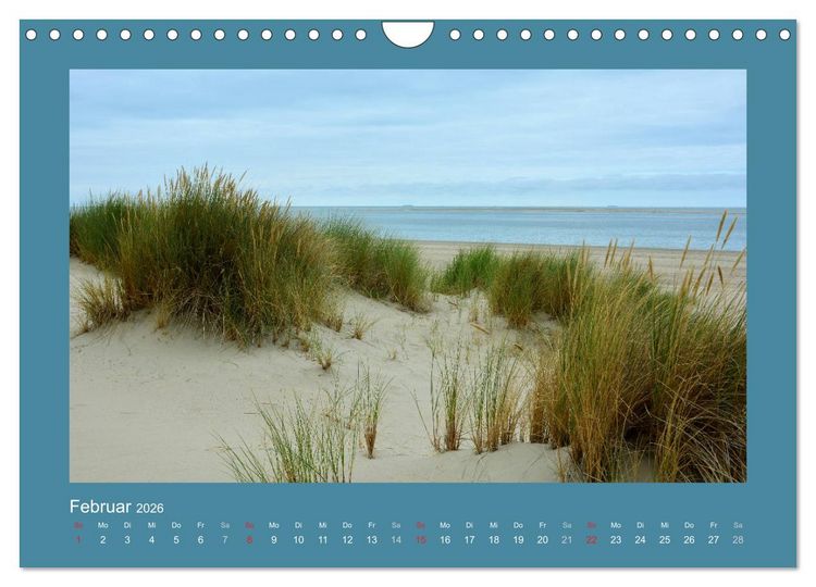 Produktbild: Sandd&uuml;nen an der Nordsee in den Niederlanden (Wandkalender 2026 DIN A4 quer), CALVENDO Monatskalender