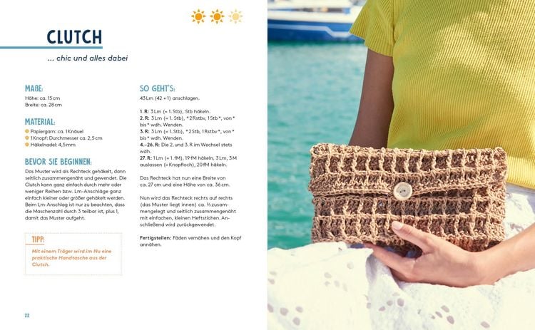 Produktbild: Hej. Mit Bast-Garn h&auml;keln super easy