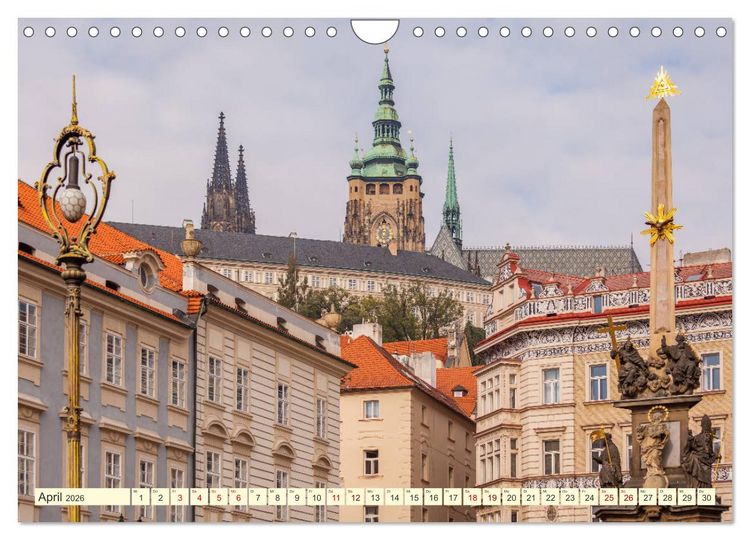 Produktbild: Die sch&ouml;ne Stadt Prag (Wandkalender 2026 DIN A4 quer), CALVENDO Monatskalender