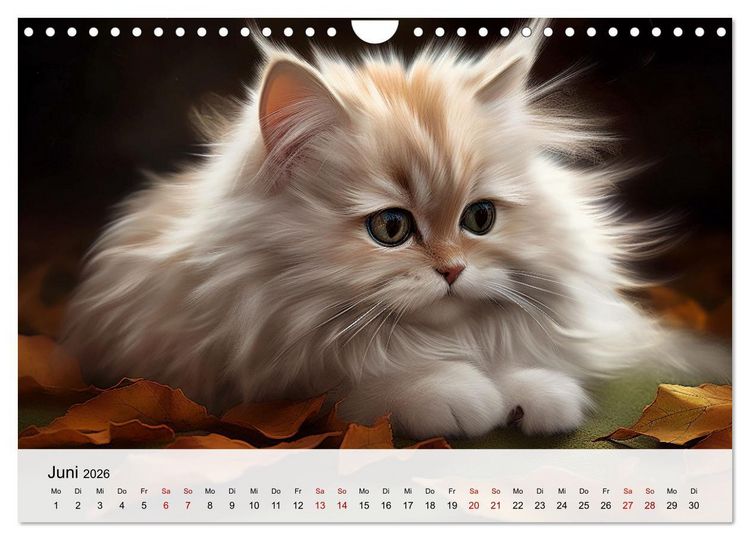 Produktbild: Zauberhafte Fluffies (Wandkalender 2026 DIN A4 quer), CALVENDO Monatskalender