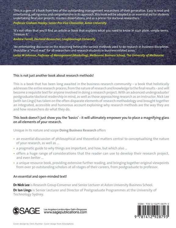 Produktbild: Doing Business Research