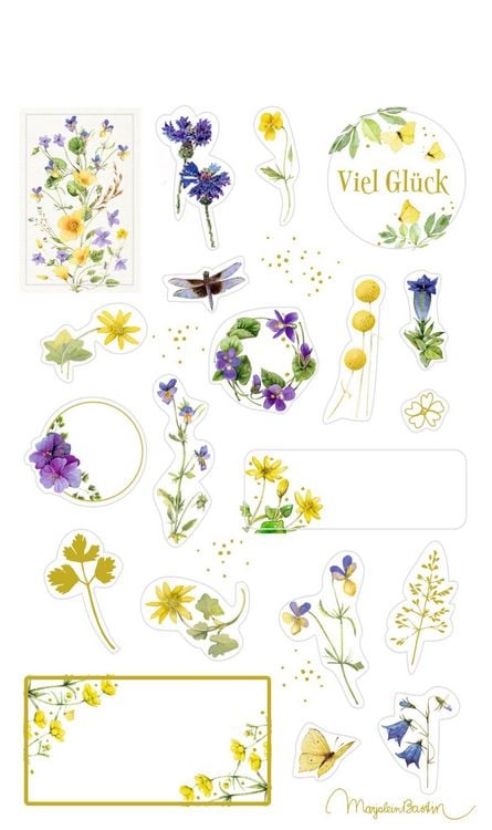 Produktbild: Stickerbogen mit 100 Stickern